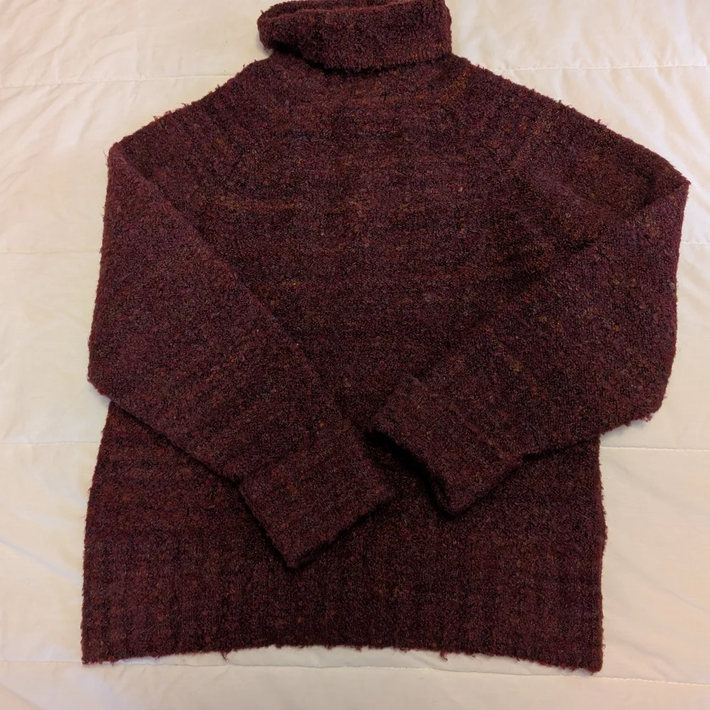 Tahari Woman's Maroon Turtleneck Sweater - Picture 2 of 4